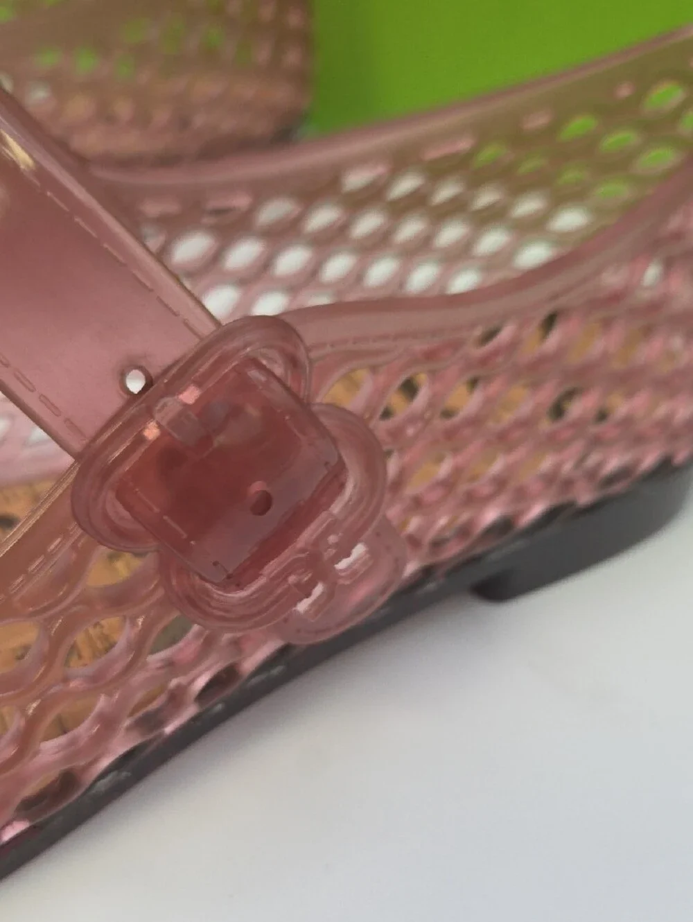 Sam Edelman Pink Jelly Mary Jane Flats